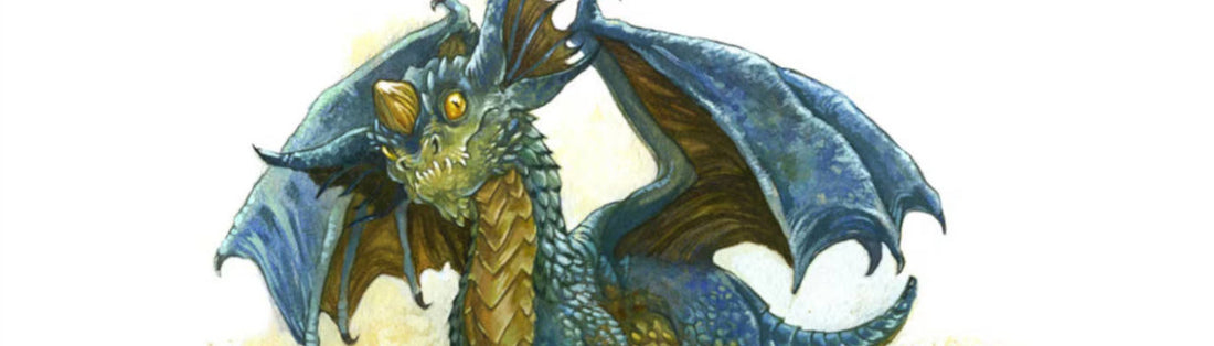 Baby blue dragon wyrmling