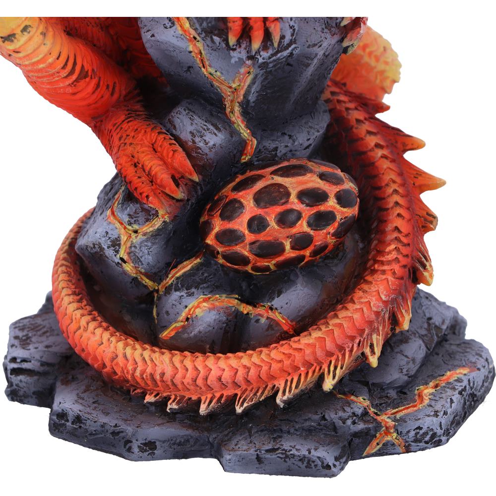 Adult Fire Dragon Statue