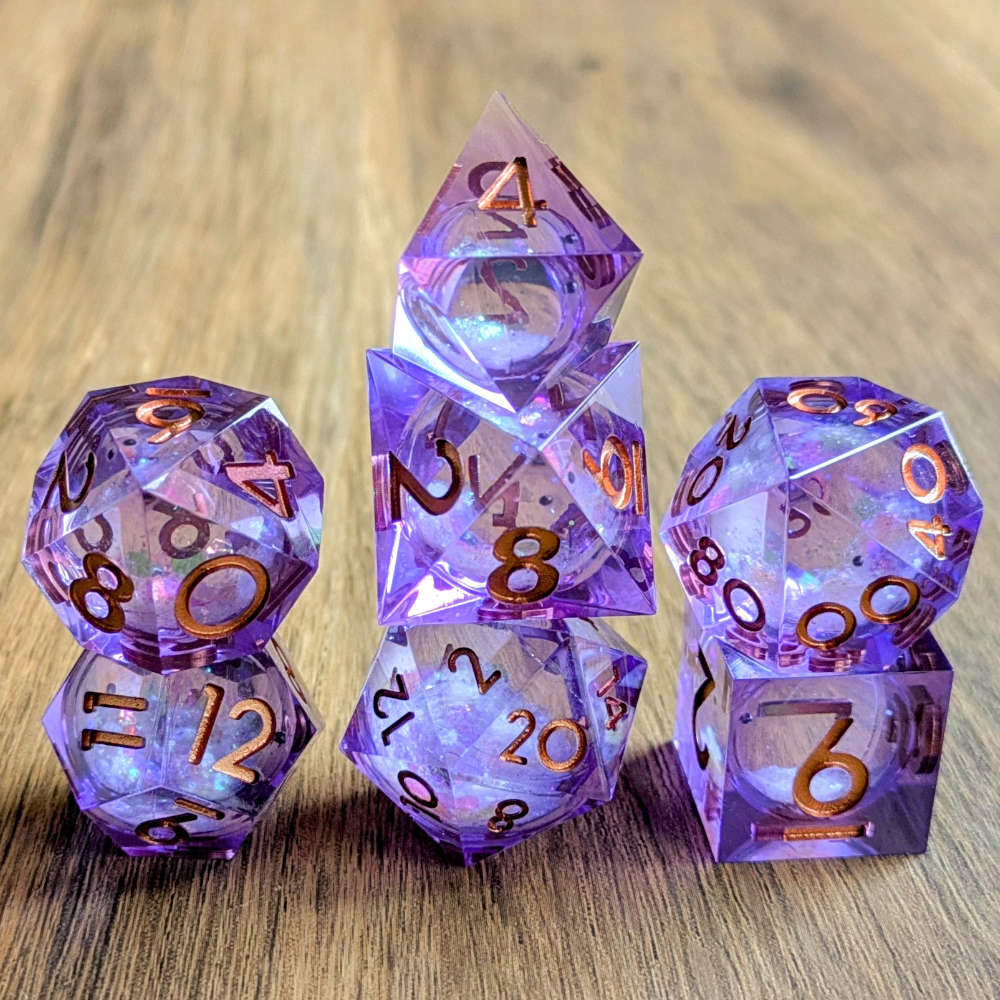 Arcane Purple Liquid Core Dice