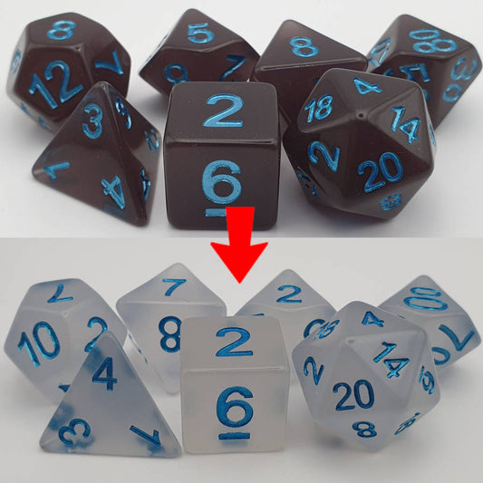 Black to White Heat Sensitive Dice
