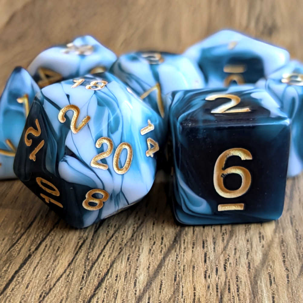 Blueberry and Coconut Dice Set