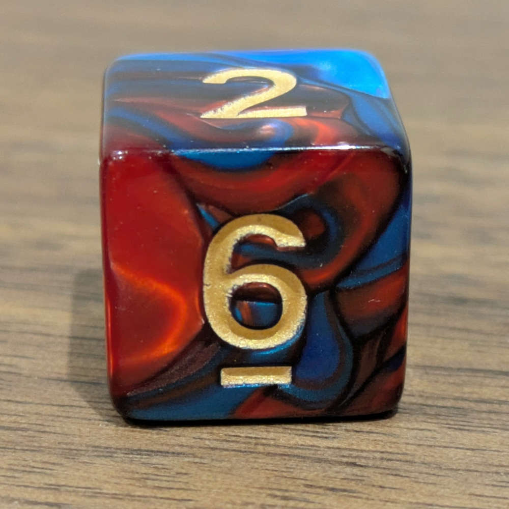 Cobalt Ember D6 Dice Set