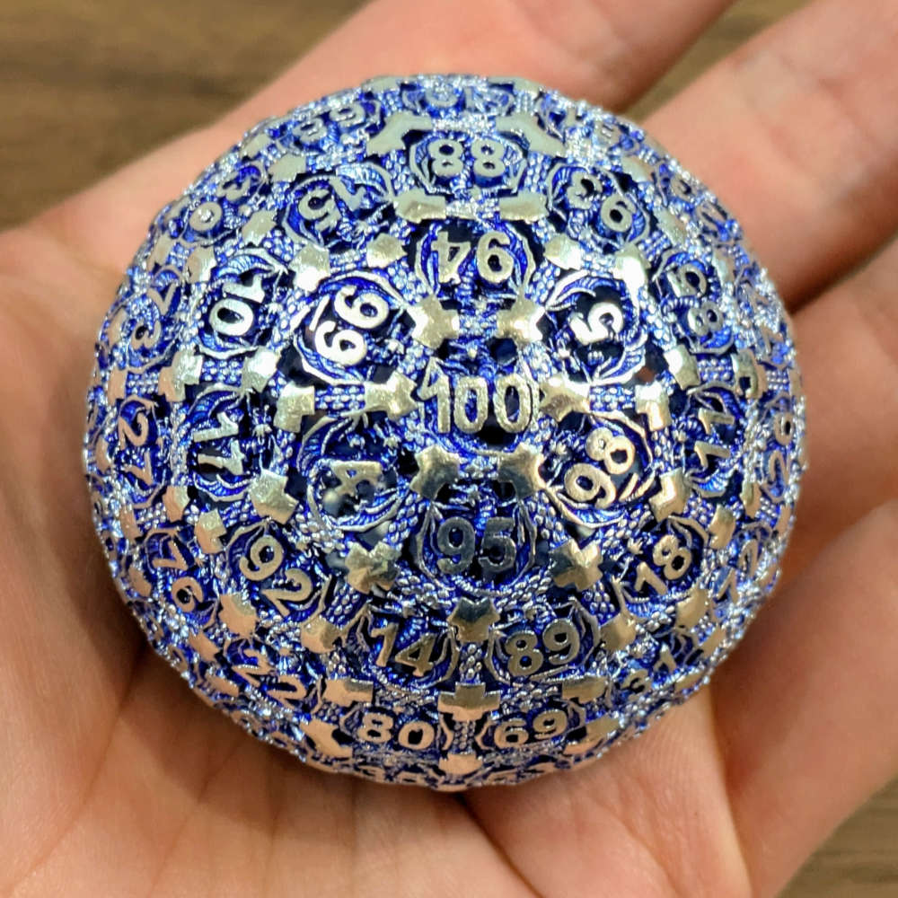 D100 Metal Dragon Dice