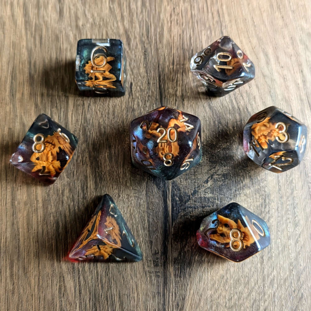Dragon Mask Dice Set