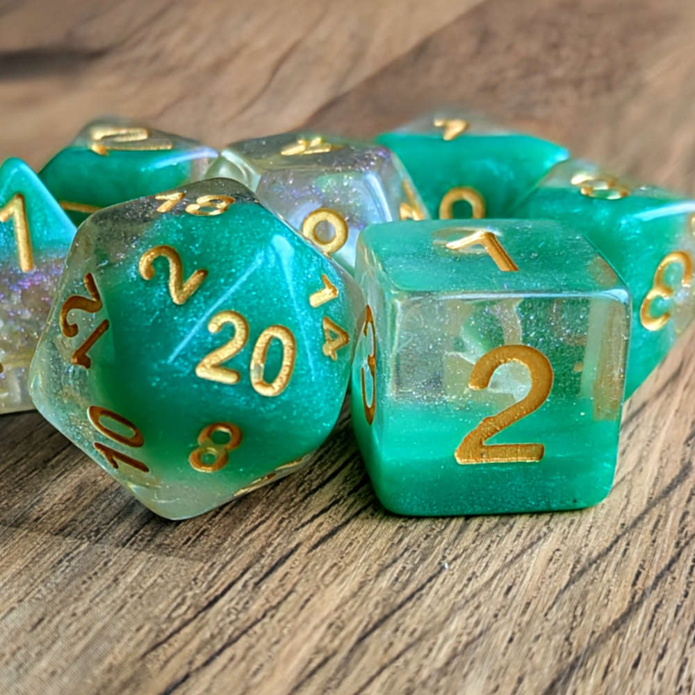 Emerald Sands Dice Set