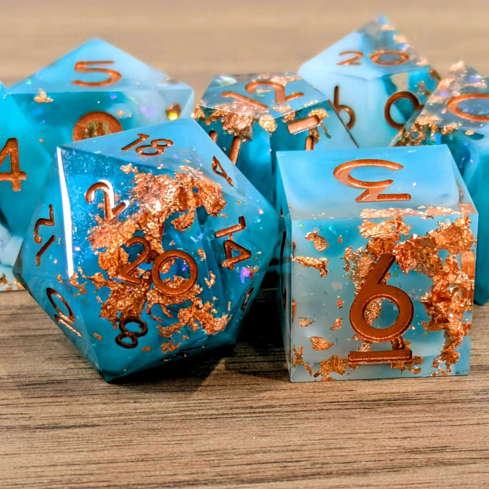 Ethereal Sparkle Sharp Edge Dice