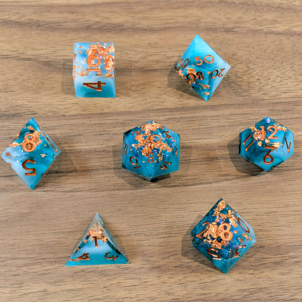 Ethereal Sparkle Sharp Edge Dice