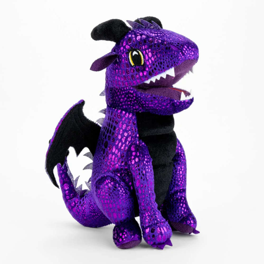 Purple FanRoll Dragon Dice Plush