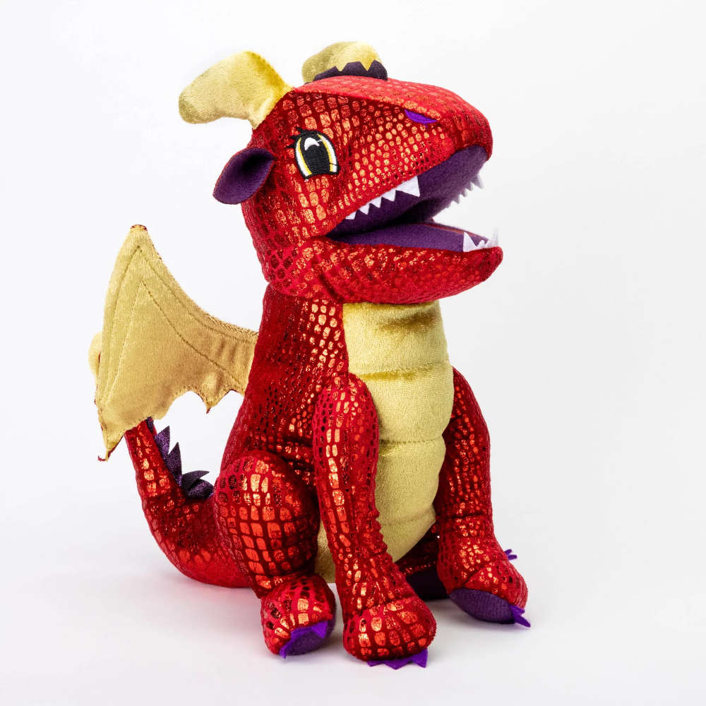 Red FanRoll Dragon Dice Plush