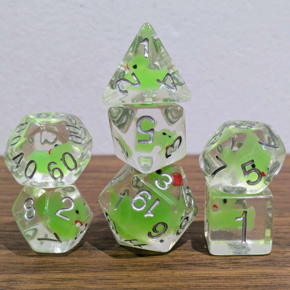 Glow in the Dark Duck Dice