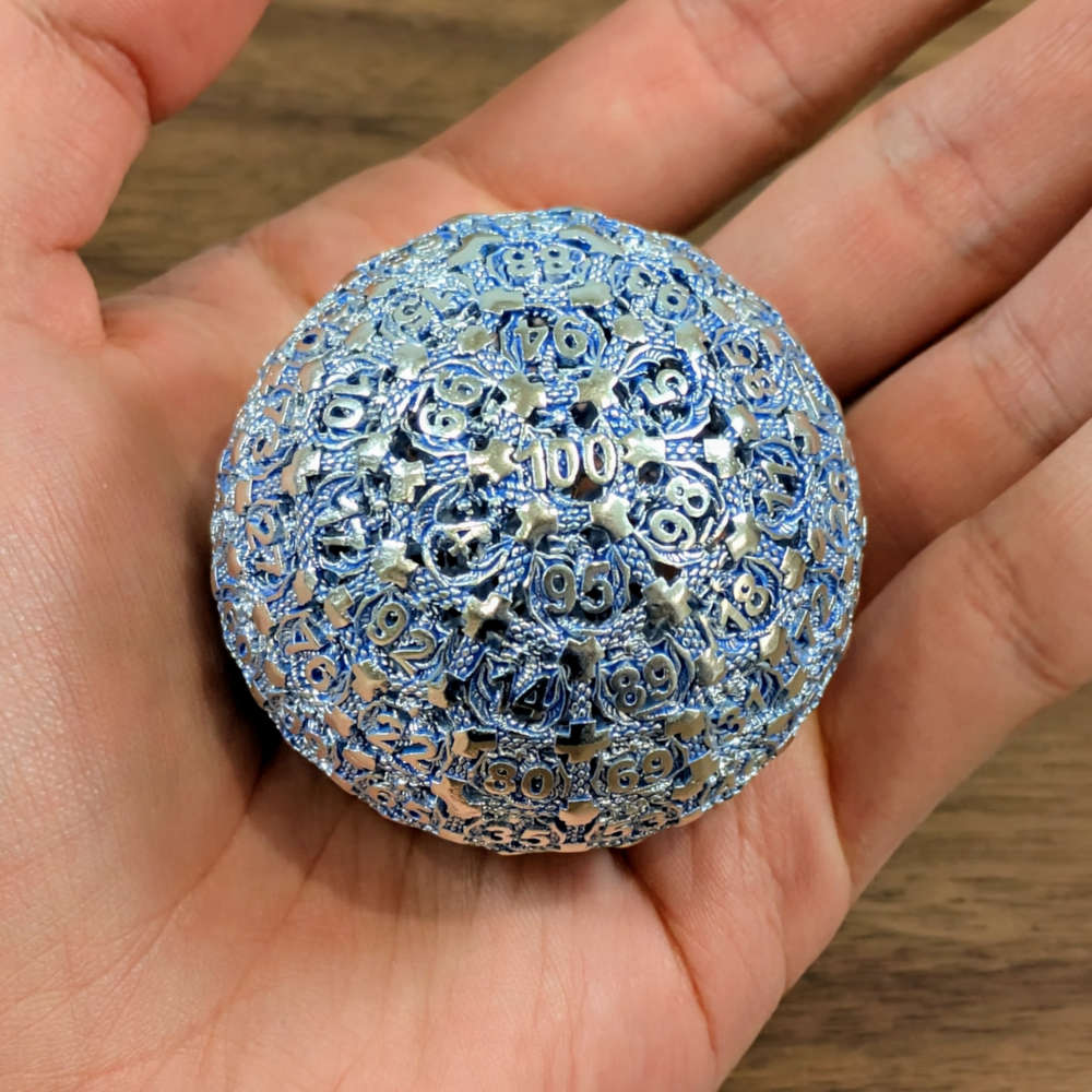 D100 Metal Dragon Dice