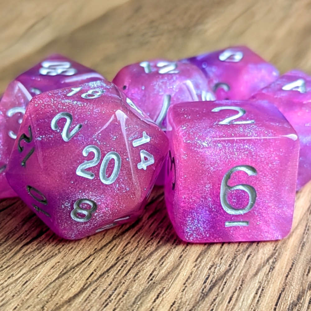 Lilac Stardust Dice Set