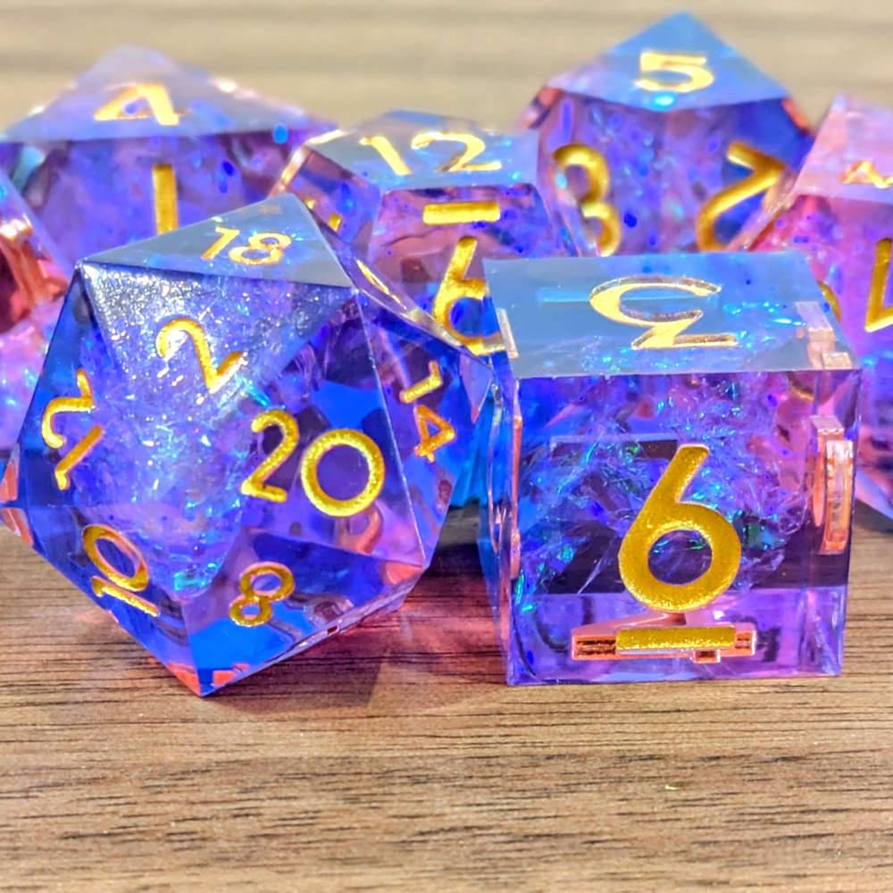 Malevolent Pink Sharp Edge Dice