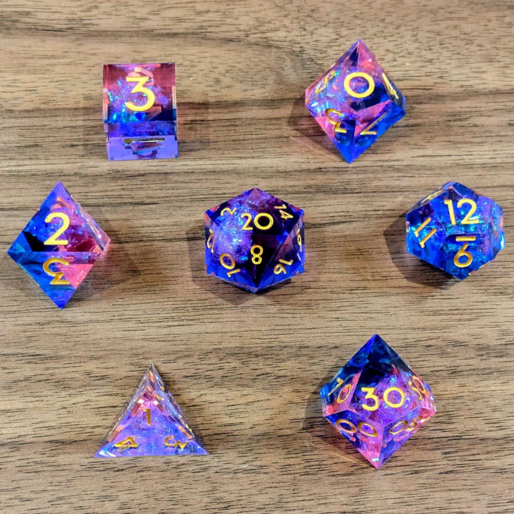 Malevolent Pink Sharp Edge Dice
