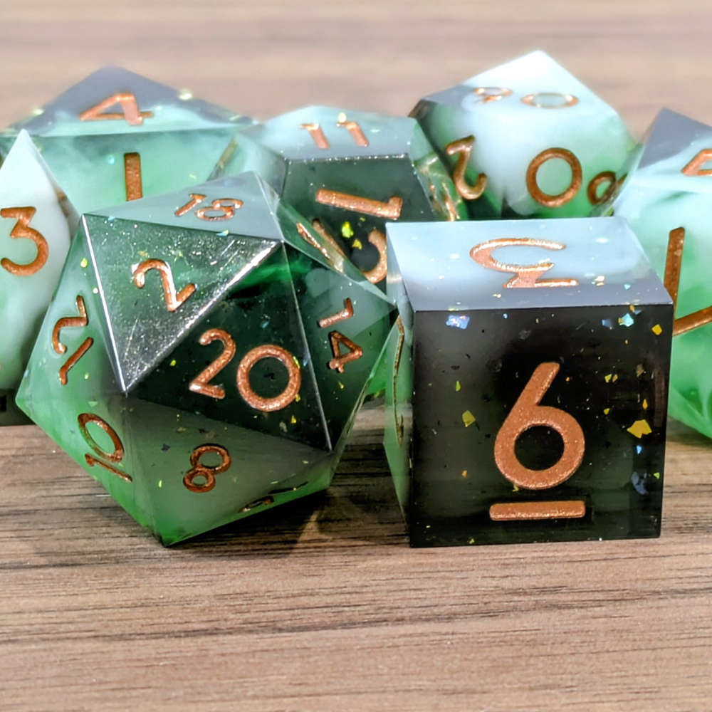 Murky Forest Sharp Edge Dice