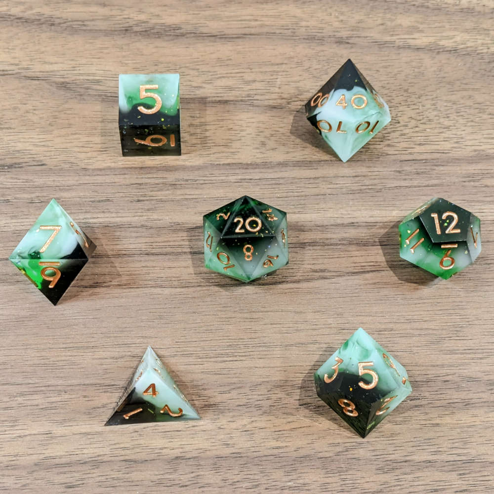 Murky Forest Sharp Edge Dice