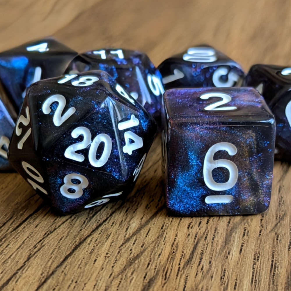 Obsidian Sky Dice Set