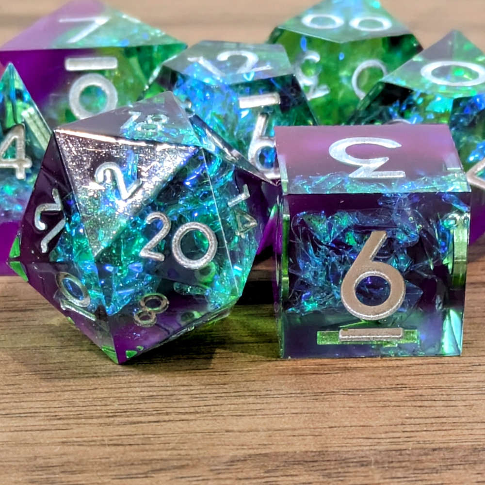 Potent Purple Sharp Edge Dice