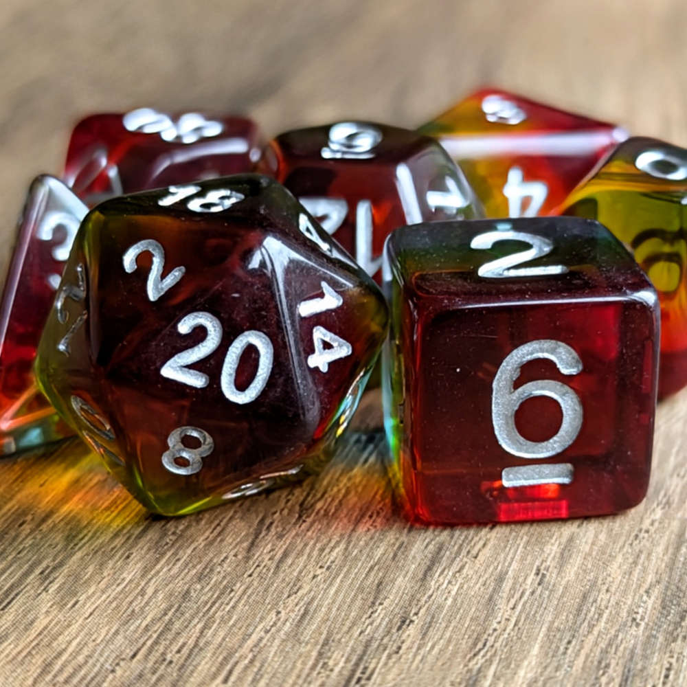 Primary Prism Dice Set