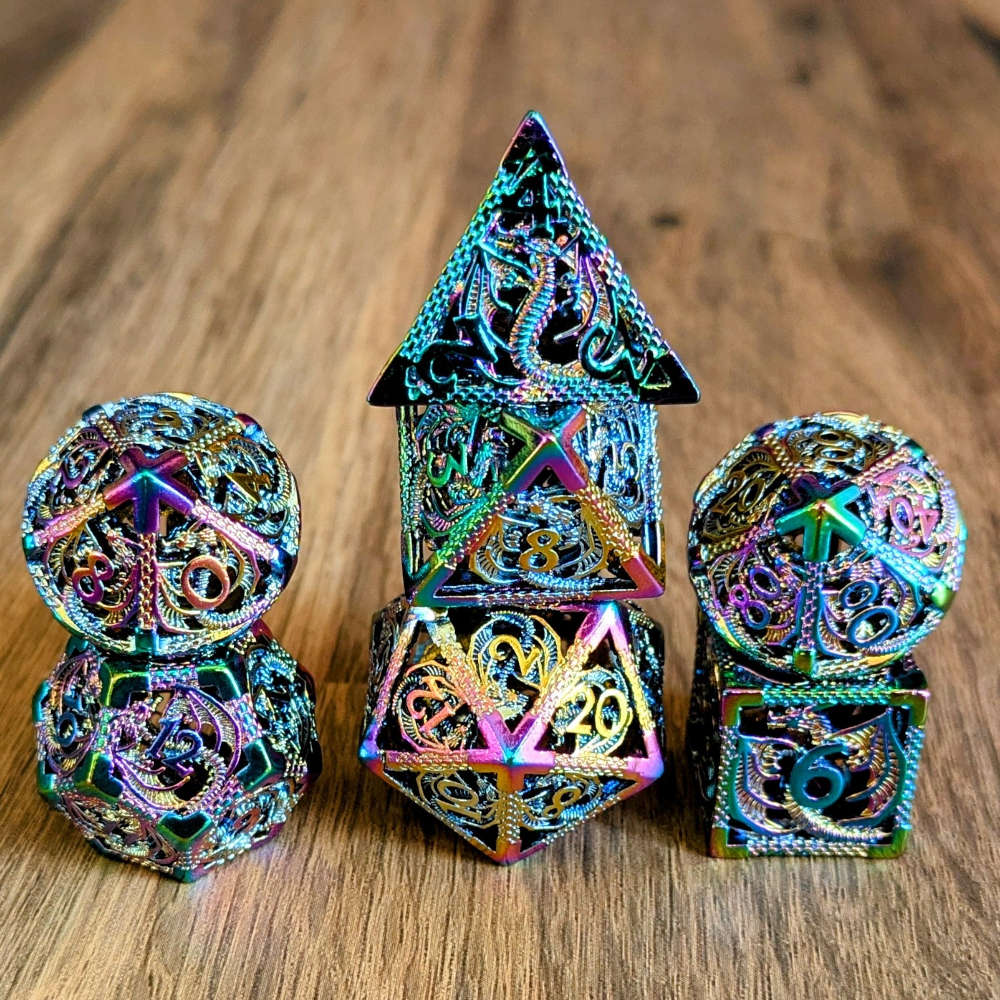 Rainbow Hollow Dragon Dice