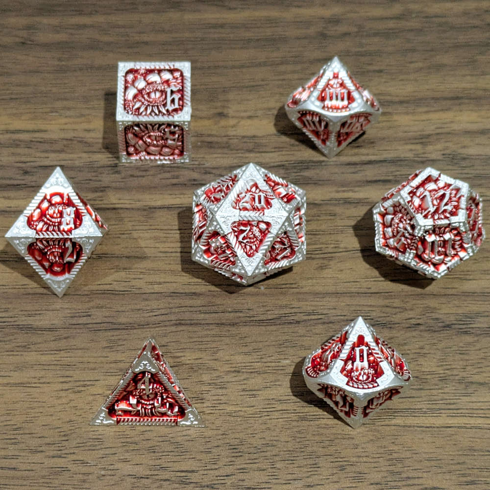 Red Slumbering Dragon Dice