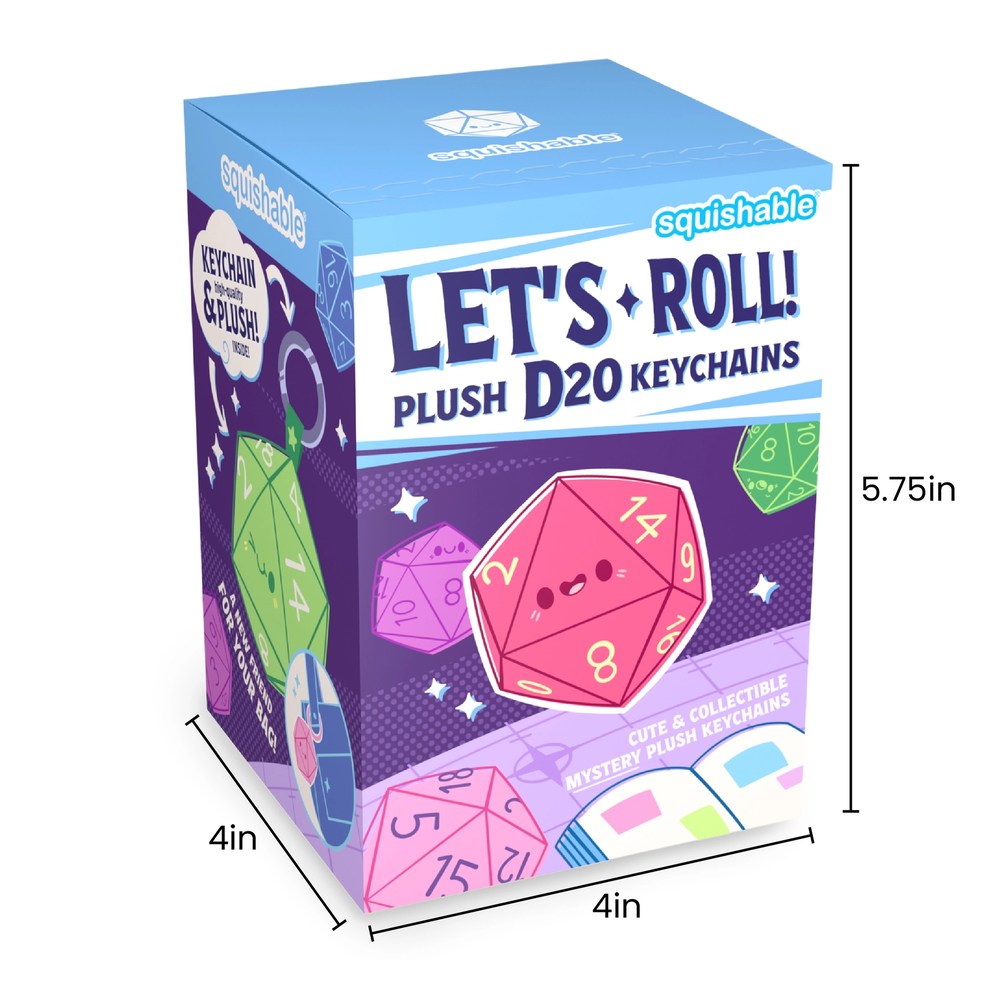 Squishable Let's Roll D20 Plush Keychain Blind Box
