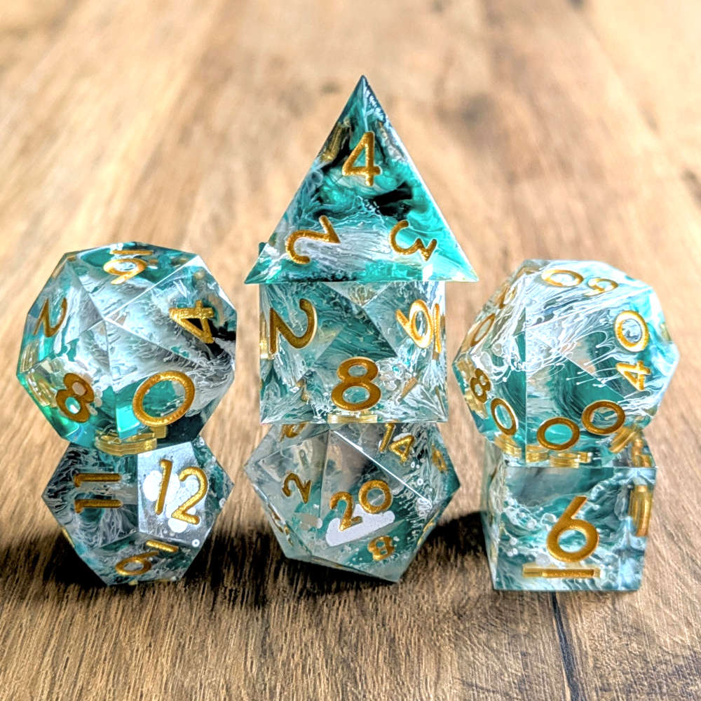 Storming Waves Sharp Edge Dice