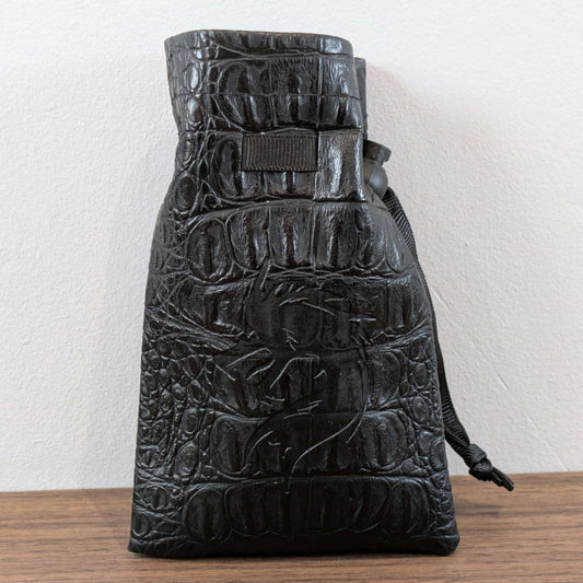 Faux Leather Dice Bag