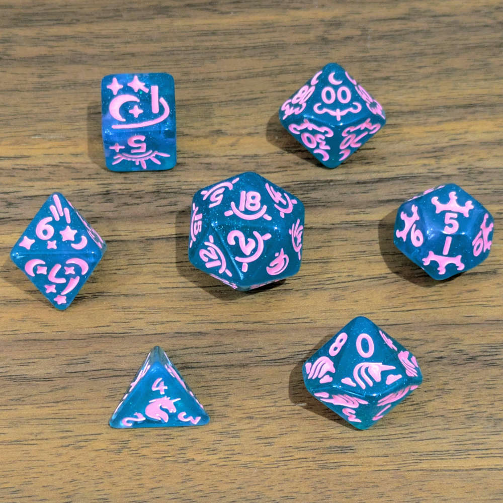 Unicorn Dreams Dice Set