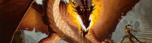 DND party fighting a dragon