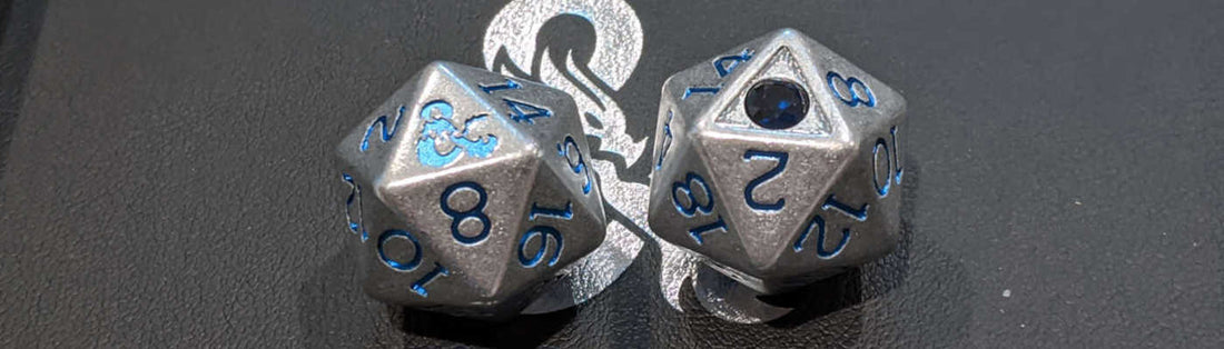 Sapphire 45th anniversary d20 dice