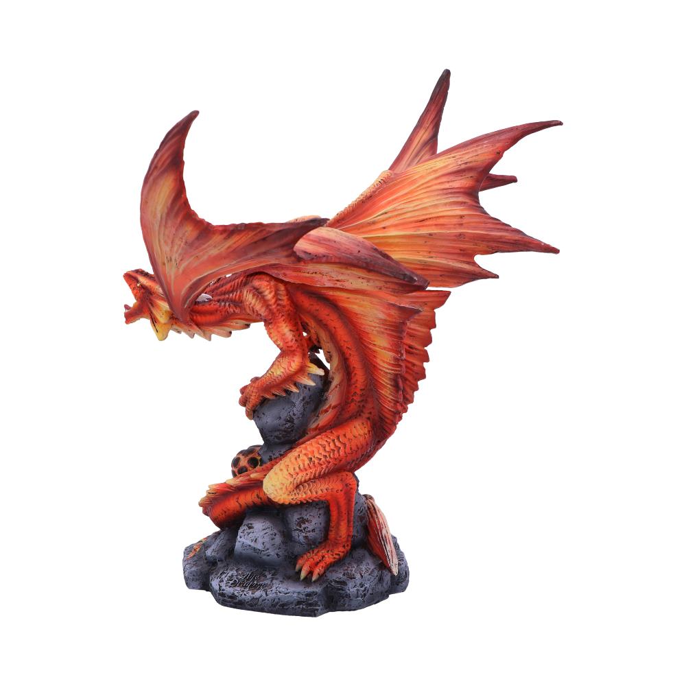 Adult Fire Dragon Statue
