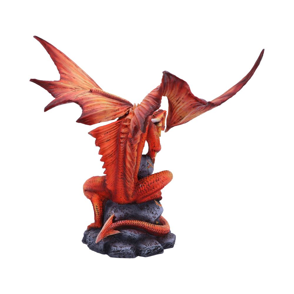 Adult Fire Dragon Statue