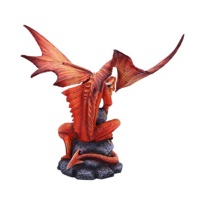 Adult Fire Dragon Statue