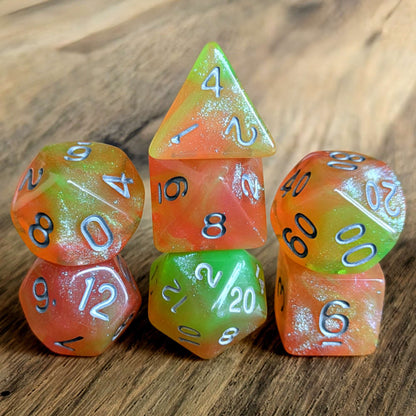 Apricot Stardust Dice Set