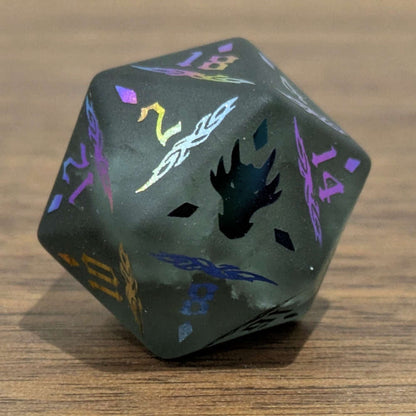 Black Glass Dragon Dice