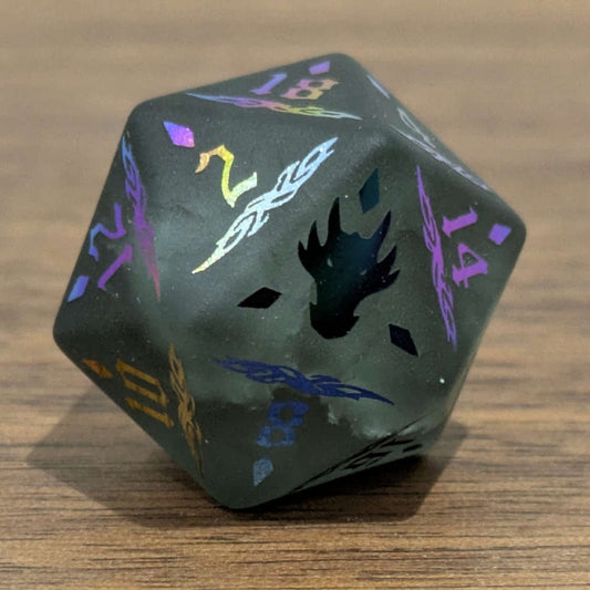 Black Glass Dragon Dice