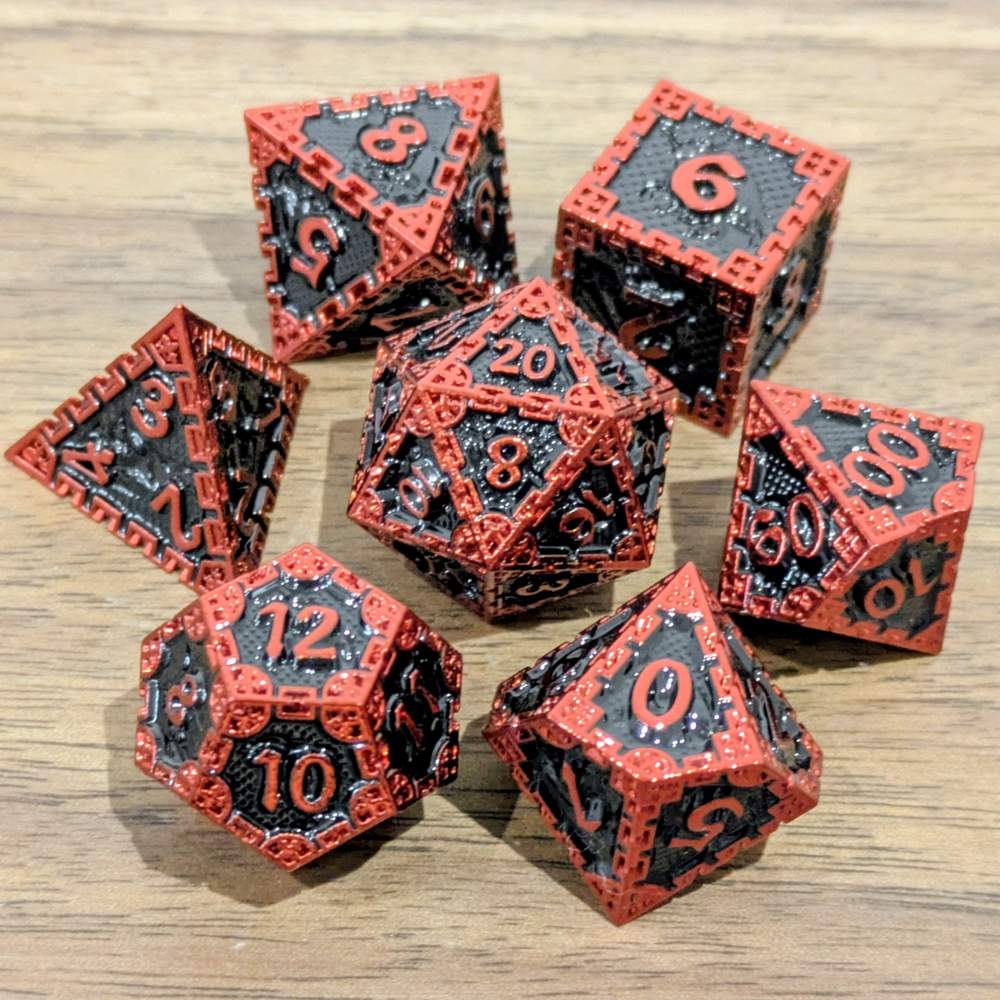 Blood Red Dragon Dice
