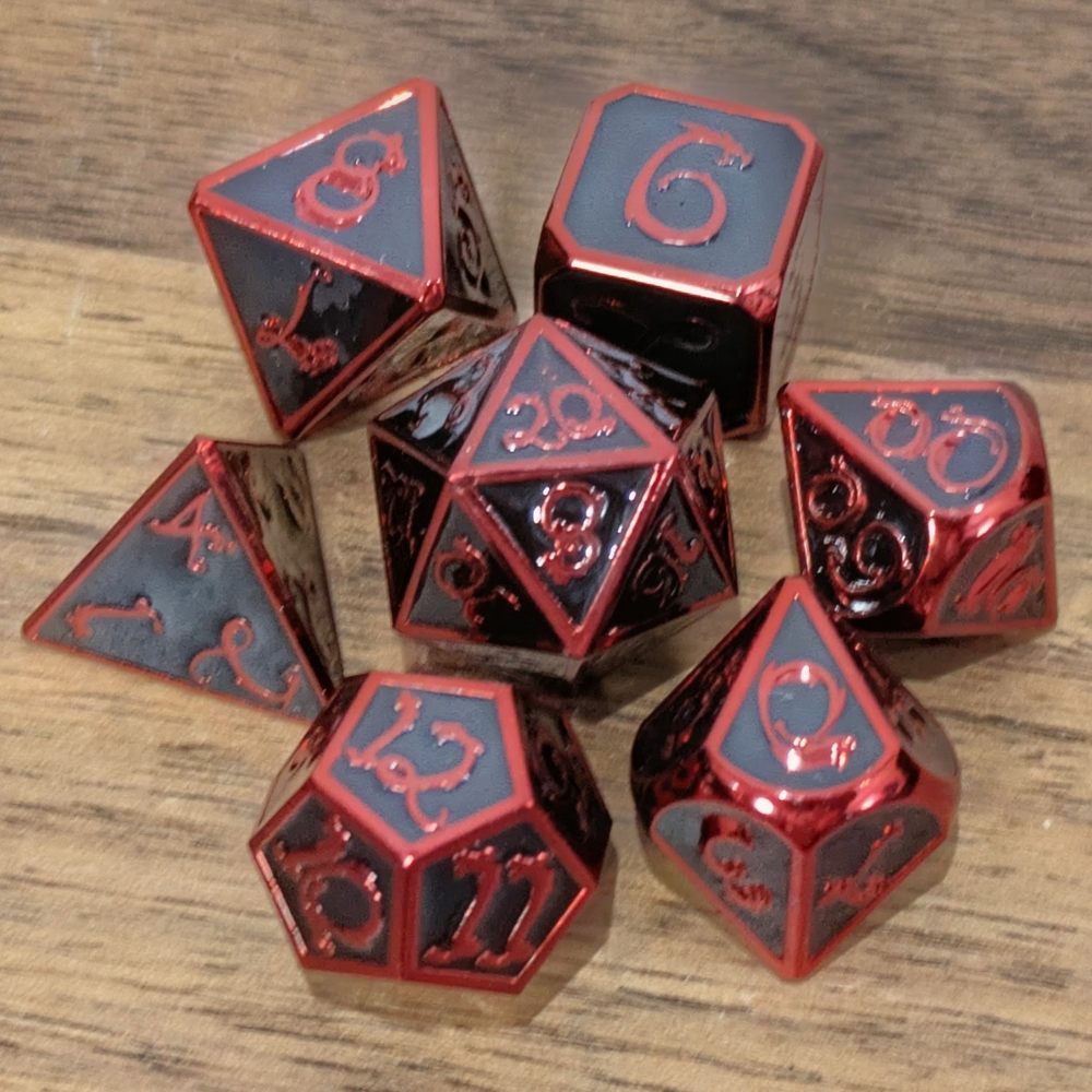 Blood Red Wyrmling Dice