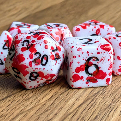 Blood Splatter Dice Set