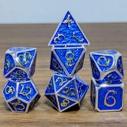 Blue Gold Wyrmling Dice