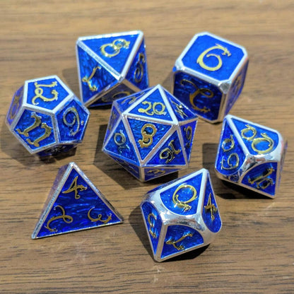 Blue Gold Wyrmling Dice