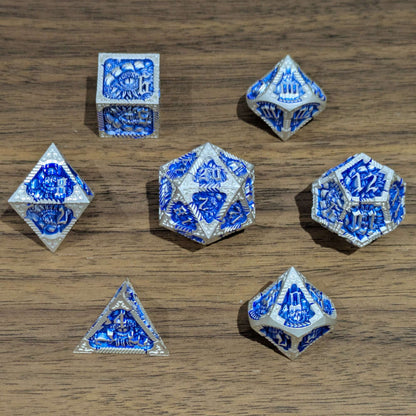 Blue Slumbering Dragon Dice