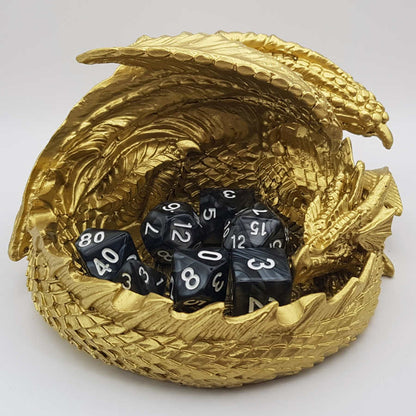 Brass dragon dice holder