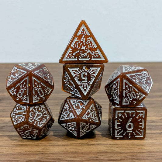 Brown Arcane Burst Dice