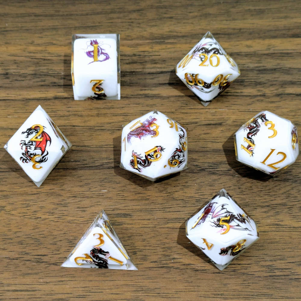 Chinese Dragon Sharp Edge Dice