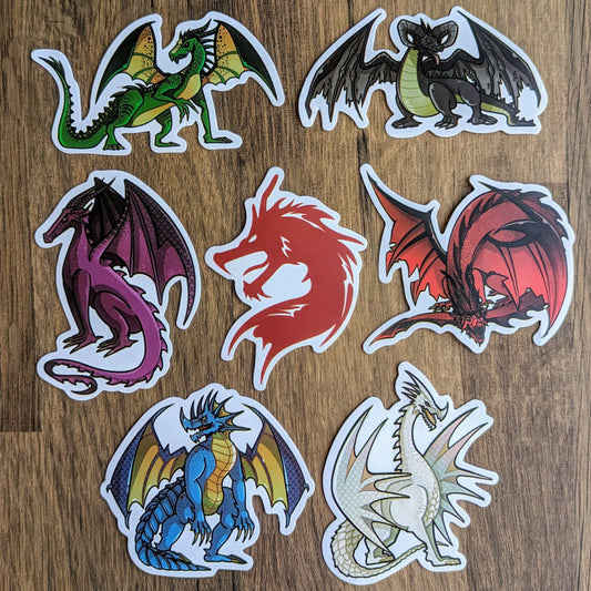 Chromatic Dragon Stickers