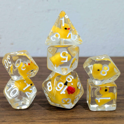 Clear Rubber Duck Dice