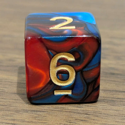 Cobalt Ember D6 Dice Set