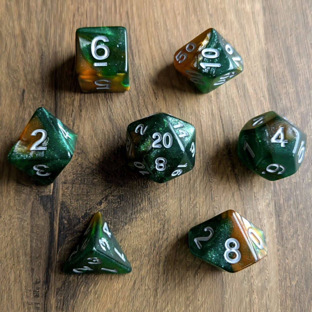 Cosmic Blaze Dice Set